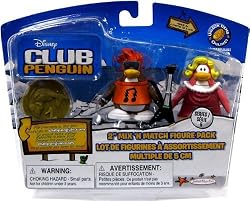 Disney Club Penguin Rockstar and Ruby Figure Set
