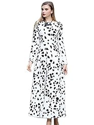 General Print Acrylic/Polyester Bubble Dress Lace Long Sleeves Homecoming Dress/Party Dress/Wedding Dress/Maxi Dress 