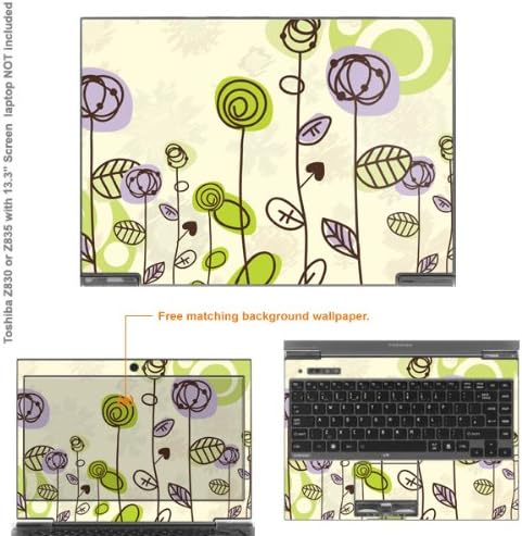 Matte Decal Skin Sticker (Matte finish) for Toshiba Portege Ultrabook Z830 &amp; Z835 with 13.3" screen case cover Matt_Z830-13