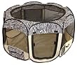 Best Pet Folding Play Pen - Medium - Zebra Skin Best Pet Folding Play Pen - Medium - Zebra Skin