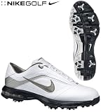 Nike 2010 Air Academy Golf Shoes, White/Metallic Silver, 11.5 M