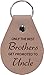 Only The Best Brothers Get Promoted to Uncle Leather Key Chain - Great Gift for Birthday for Brother, Brothers