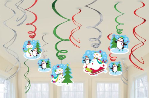 swirl decoration val pack joyful snowman