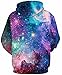 HelloTem Animal Printed Big Pockets Drawstring Hoodie Sweatshirt