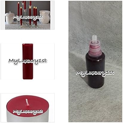 2 Ounces Burgundy Concentrated Liquid Candle Dye Colorant for Soy Wax &amp; Gel Candle Making Coloring Color