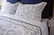 Shabby Chic "Storehouse"3pc KING Quilt/shams set-B/W