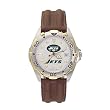 New York Jets Mens NFL "All-Star" Watch (Leather Band)
