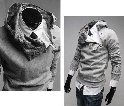 New Men Casual Fashion Zipper Slim Fit Sexy Top Designed Hoodies Jackets Coats