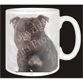 BLACK STAFF DOG Coffee Mug
