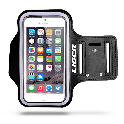 Armband, Liger Sweat Proof Armband Case + Key Holder for iPhone 6S (4.7")