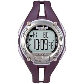 Timex Ironman Road Trainer Heart Rate Monitor Watch, Plum Silver, Mid Size by