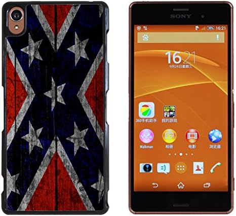 Confederate Rebel FLAG Hard Plastic and Aluminum Back Case For Sony Xperia Z3
