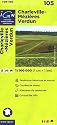 TOP100105 CHARLEVILLE-MEZIERES/VERDUN 1/100.000