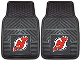 Fan Mats 10418 NHL - New Jersey Devils 18" x 27" Heavy Duty Vinyl Car Mat Set