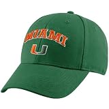 University Of Miami Hats : Sports Specialties by Nike University Of Miami Green Classic Logo Flex Fit Hat