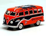 NFL Denver Broncos Press Pass 1:64 Scale Volkswagon Bus Diecast