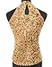 KAYAMIYA Women's Glitter Sequined Halter Vest Tank Tops