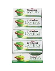 Grocery: Trident Layers Gum, Green Apple + Golden Pineapple, 14-Piece Packs (Pack of 12) - Trident