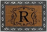 Outdoor Living : Monogram Coir Doormat Insert with Rubber Base Frame - R