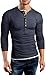 Grin&Bear Slim fit Double Contrast Collar, Long Sleeve, Grey, M, BH125