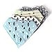 CFSKY 4-Pack Designer Bandana Style Baby Bibs Washable, Made with 100% organic cotton
