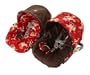 Itzy Ritzy Baby Ritzy Rider in Red Rider & Brown Minky Dot Infant Car Seat Cover