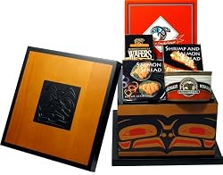 Alaska Smokehouse Eagle Harbor Wood Box Gift Set