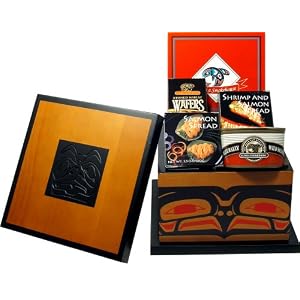 Alaska Smokehouse Eagle Harbor Wood Box Gift Set by Alaska Smokehouse