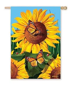 Golden Wonders Silk Reflections Garden Size Flag