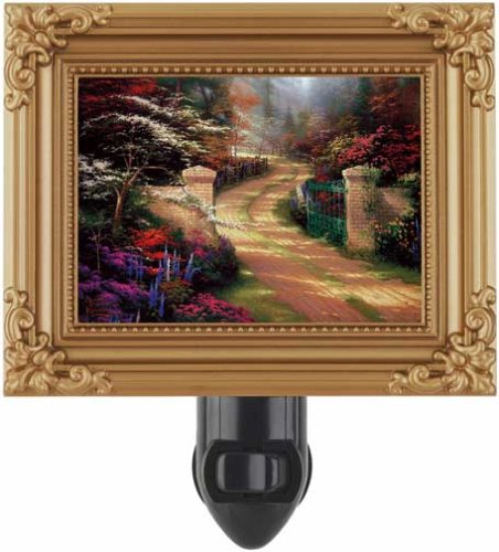 Thomas Kinkade, "Spring Gate" Framed Night Light - 75780