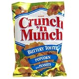 Crunch n Munch Butter Toffee Popcorn with Peanuts, 3-Ounce Bags (Pack of 48)