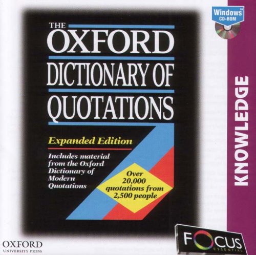  : Oxford Dictionary Of Quotations