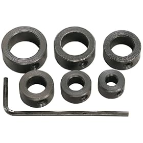 General Tools S838 6 Piece 3/16-Inch to 1/2-Inch Drill Stop Assortment