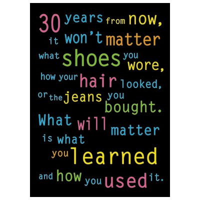 Poster 30 Years From Now 13 X 19 Large