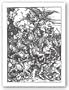 Four Horsemen of the Apocalypse by Albrecht Durer 25.125"x18" Art Print Poster