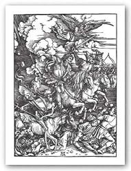 Four Horsemen of the Apocalypse by Albrecht Durer 25.125"x18" Art Print Poster