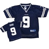 Reebok Dallas Cowboys Tony Romo Boys Replica Jersey Kids 5-6 Medium