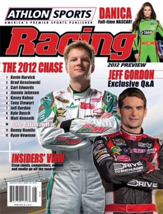 2012 Athlon Sports NASCAR Racing Preview Magazine- Dale Earnhardt, Jr/Jeff Gordon/Danica Patrick Cover