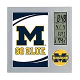 Michigan Wolverines Team Desk Clock