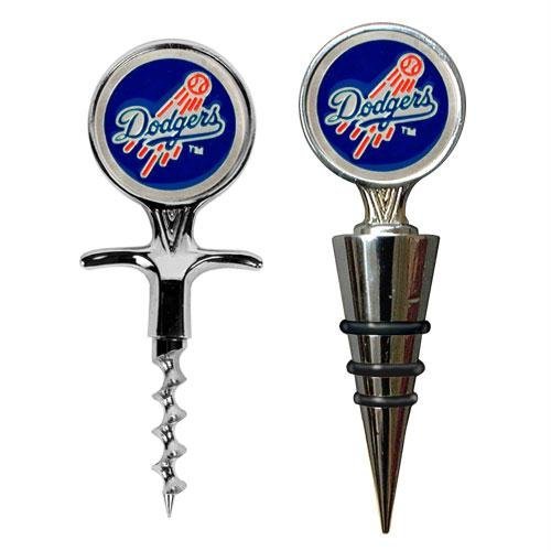 MLB Los Angeles Dodgers Cork Screw and Wine Bottle Topper Set at Amazon.com