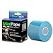 Kinesiology Tape MaxTape Elastic Kinesio Tape for Athletes - Sports Tape for Injury & Performance - For Knee, Shoulder, Elbow, Ankle, Back, Neck Pain - Superior Waterproof Technology and Adhesion - Latex Free - 2 inches x 16.4 feet (Blue)
