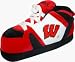 Wisconsin Badgers Original Comfy Feet Slippers (Size XX-Large)