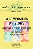 La composition d histoire à Sciences Po (Paris et province) : Entrée en 1ère et 2e années