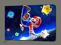 NINTENDO SUPER MARIO GALAXY CANVAS ART MOUNTED 28X20"