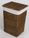 Large Dark Wicker Linen Basket - OUT OF STOCK. STOCK DUE WK COMM 14.12.09 ORDER NOW TO RESERVE