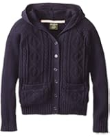 Eddie Bauer Big Girls'  V Neck Cardigan Sweater with Hood