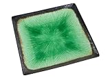 Kon Tiki Green Collection 4 - Square Dinner Plates by Caldo-Freddo