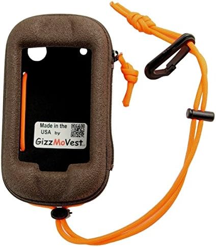 Garmin Montana 650 680 610 600 CASE (Version w/ NO Belt Clip). made by GizzMoVest LLC. Coffee color w/ Lanyard /Lanyard Clip. MADE IN THE USA