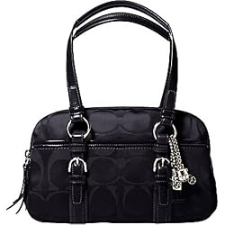 Coach Soho Signature Satchel Bag Tote 12680 Black