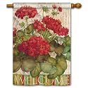 Magnet Works Ltd-Hardy Geraniums Standard Flag two sided